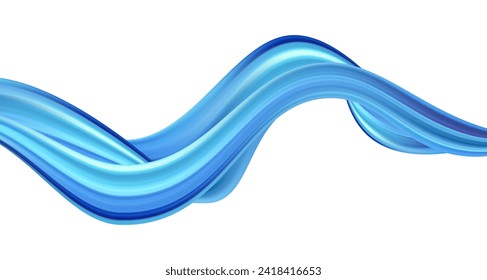 3d Wave Liquid shape color background. Art design for your design project. Vector illustration