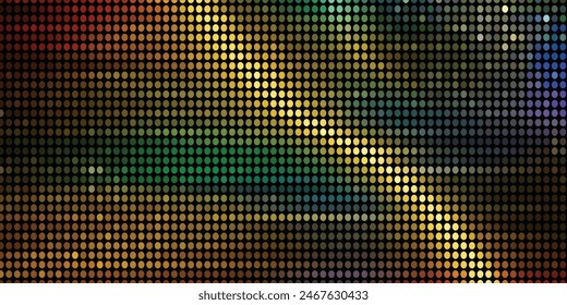 3d wave points fractal grid. Futuristic science infographic. Sound visualization