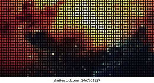 3d wave points fractal grid. Futuristic science infographic.