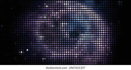3d wave points fractal grid. Futuristic science infographic.