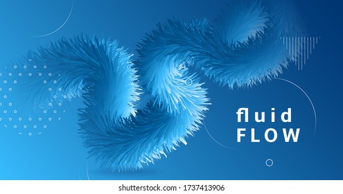 3d Wave Shapes. Flow Flyer. Blue Gradient Template. Liquid Futuristic Cover. Dynamic Movement. 3d Wave Shapes. Music Abstract Banner. Color Geometric Concept. Fluid Bright 3d Wave Shapes.
