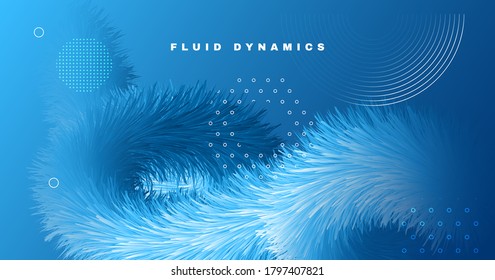 3d Wave Shapes. Fluid Poster. Blue Dynamic Pattern. Color Creative Flyer. Vibrant Motion. 3d Wave Shapes. Trendy Gradient Banner. Vector Geometric Template. Flow Digital 3d Wave Shapes.