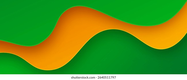 3D waves abstract background overlap layer on bright space with colorful flowing shape effect decoration. Modern graphic design element cutout style concept for web, art, flyer, card or brochure cover