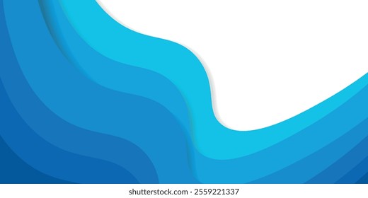 3D waves for banner. Abstract art vector. Liquid wave background, Fluid wavy shapes. Eps10 Vector