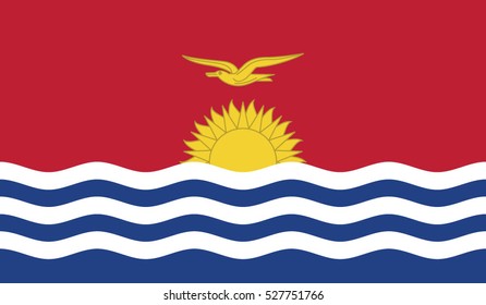 3D Waving Flag of Kiribati