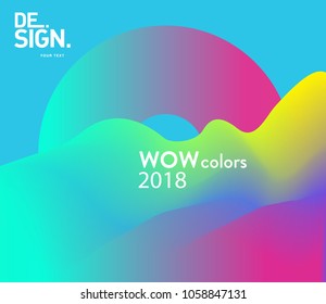 3D Wavy Background. Dynamic Effect. Abstract Vector Illustration. Design Template. Modern Pattern.