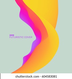 3D Wavy Background. Dynamic Effect. Futuristic Technology Style. Design Template. Modern Pattern. Abstract Vector Illustration for Flyer, Brochure, Booklet and Websites Design. 
