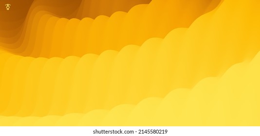 3D wavy background with ripple effect. Abstract vector illustration. Design template. Modern pattern.