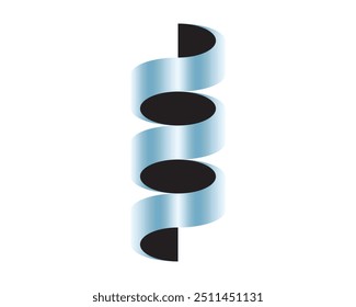 3D-Wellenform mit Farbverlauf. Vektorgrafik.