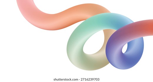 3D-Wellenform mit Farbverlauf