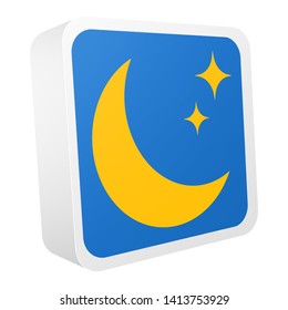 3d weather forecast colorful icon. Symbol are isolated on white background. Vector illustration EPS10.