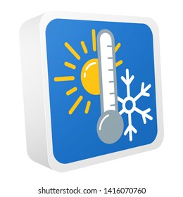 3d weather forecast colorful icons set. Symbols are isolated on white background. Vector illustration EPS10.