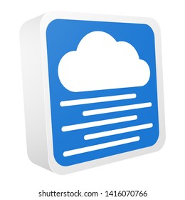 3d weather forecast colorful icons set. Symbols are isolated on white background. Vector illustration EPS10.