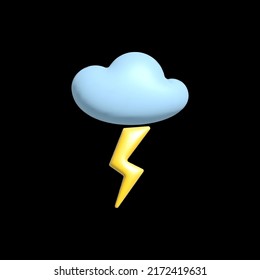 3d weather icon volumetric render with glossy sun cloud rain snow, elements for apps and social media.