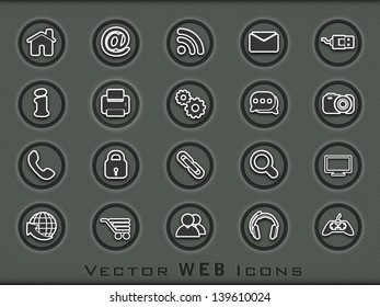 3D web 2.0 mail icons set for websites, web applications. email applications or server Icons.