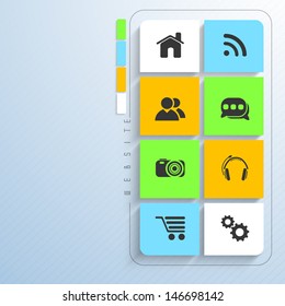 3D web 2.0 mail icons set can be used for websites, web applications. email applications or server Icons 