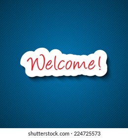 3d welcome sign