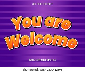 Design für den Begrüßungstext in 3D