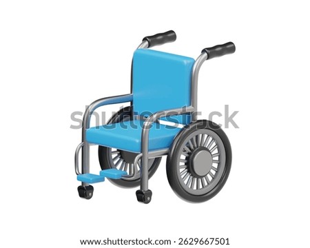 3d while chair icon rendering illustration