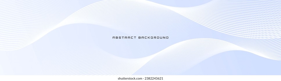 3D white abstract background overlap layer on bright space with glowing waves shape effect decoration. Modern graphic design element lines style concept for banner, flyer, card, or brochure cover