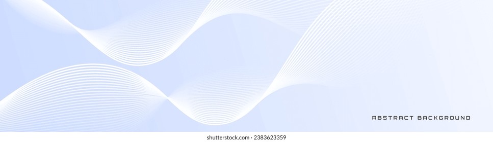 3D white abstract background overlap layer on bright space with glowing waves shape effect decoration. Modern graphic design element lines style concept for banner, flyer, card, or brochure cover
