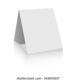 Tarjeta de papel blanco 3d