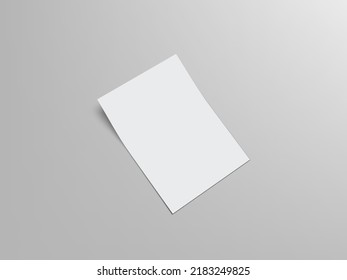 3D White Clear Paper With Shadow. EPS10 Vector