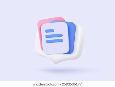 3d white clipboard task management todo check list, assignment and exam checklist  with pencil icon, efficient work on project plan, fast progress, level up concept. 3d todo check icon vector render