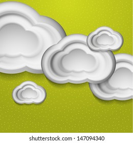 3d white clouds