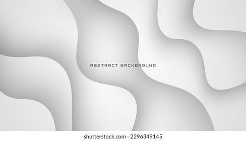 El fondo abstracto geométrico 3D se solapa en un espacio luminoso con la decoración de efecto de ondas. Concepto de estilo de corte de elementos de diseño gráfico para banner, volante, tarjeta, portada de folleto o página de inicio