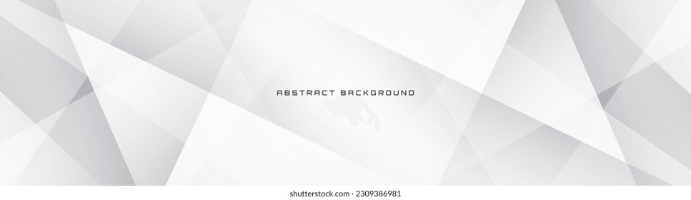 3D white geometric abstract background overlap layer on bright space with cutout decoration. Minimalist graphic design element modern polygon style concept for banner, flyer, card, cover, or brochure