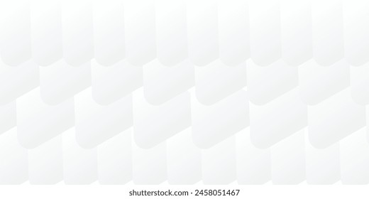 3D white geometric abstract background overlap layer on bright space with rounded triangles effect decoration,vector.