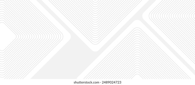 3D white geometric abstract background overlap layer on bright space with rounded rhomb effect decoration