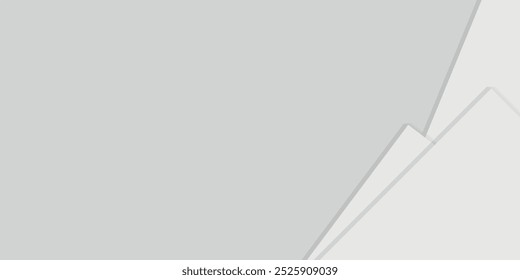 3D white geometric abstract background overlap layer on bright space with rounded rhomb effect decoration