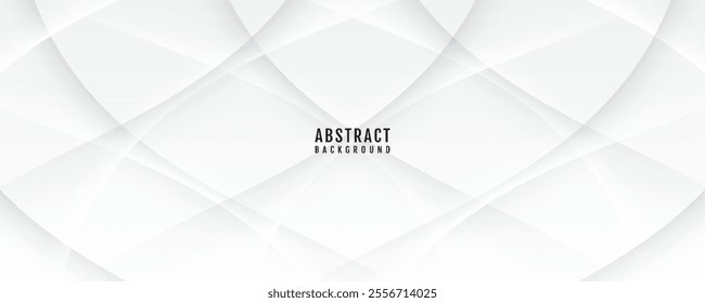 3D white geometric abstract background overlap layer on bright space with polygon effect decoration. Modern graphic design element cutout style concept for web banner, flyer, card, or brochure cover