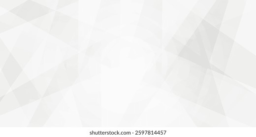 3D white geometric abstract background overlapping on bright space with polygon effect decoration. Modern graphic design element cutout style concept for flyer, business, banner,website,cover,brochure
