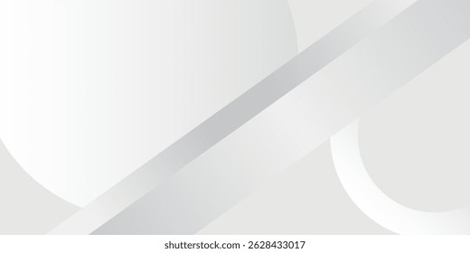 3D white geometric abstract background overlap layer on bright space with rounded rhomb effect decoration.