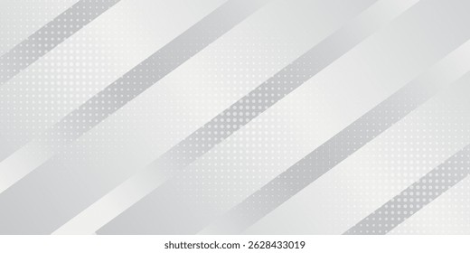 3D white geometric abstract background overlap layer on bright space with rounded rhomb effect decoration.eps10.