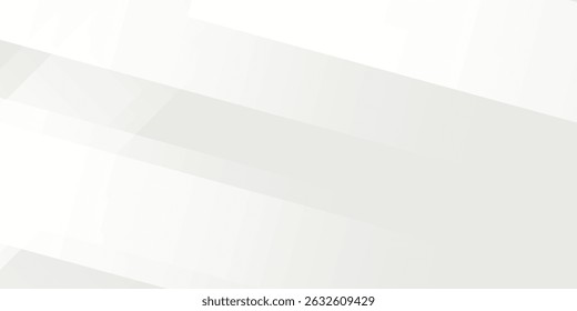 3D white geometric abstract background overlap layer on bright space with rounded rhomb effect decoration. vector illustration 