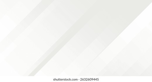 3D white geometric abstract background overlap layer on bright space with rounded rhomb effect decoration. vector illustration 