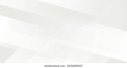 3D white geometric abstract background overlap layer on bright space with rounded rhomb effect decoration. vector illustration 