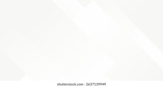 3D white geometric abstract background overlap layer on bright space with rounded rhomb effect decoration. eps 10