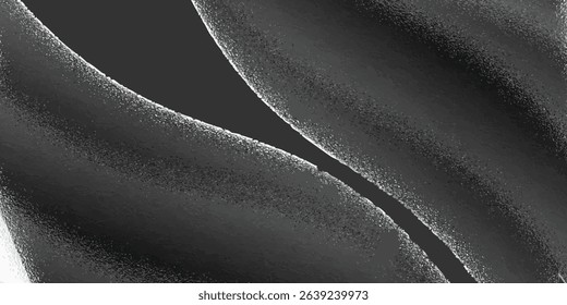 3D white geometric abstract background overlap layer on bright space with waves decoration.