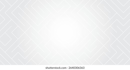 3D white geometric abstract background overlap layer on bright space with lines shapes decoration. Modern graphic design element rhombus style concept for banner, flyer, card, cover, or brochure