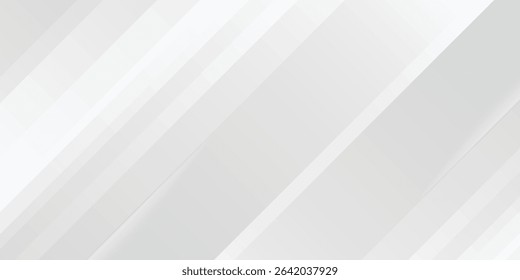 3D white geometric abstract background overlap layer on bright space with rounded rhomb effect  modern white