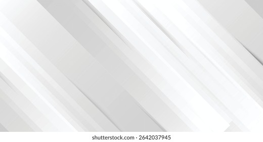 3D white geometric abstract background overlap layer on bright space with rounded rhomb effect  modern white