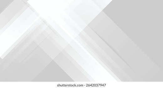 3D white geometric abstract background overlap layer on bright space with rounded rhomb effect  modern white