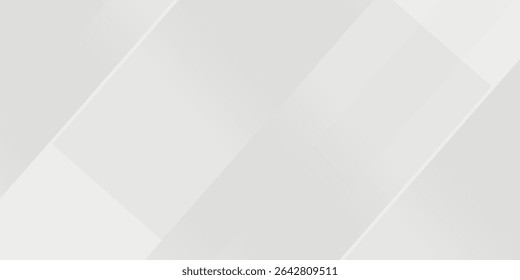 3D white geometric abstract background overlap layer on bright space with rounded rhomb effect decoration. eps 10