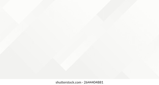 3D white geometric abstract background overlap layer on bright space with rounded rhomb effect decoration. eps 10