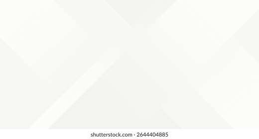 3D white geometric abstract background overlap layer on bright space with rounded rhomb effect decoration. eps 10